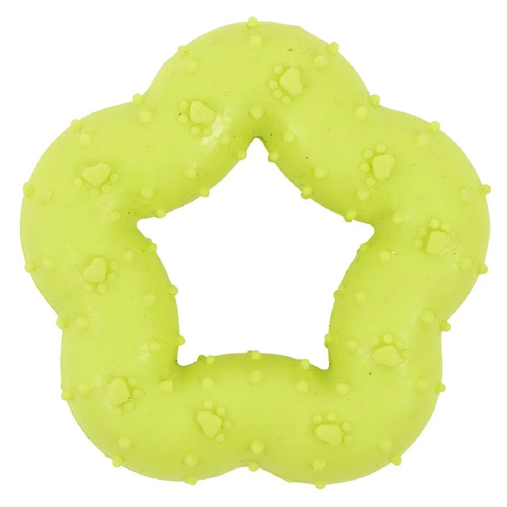 Jouet pour chien forme Étoile en caoutchouc Ø7 cm
