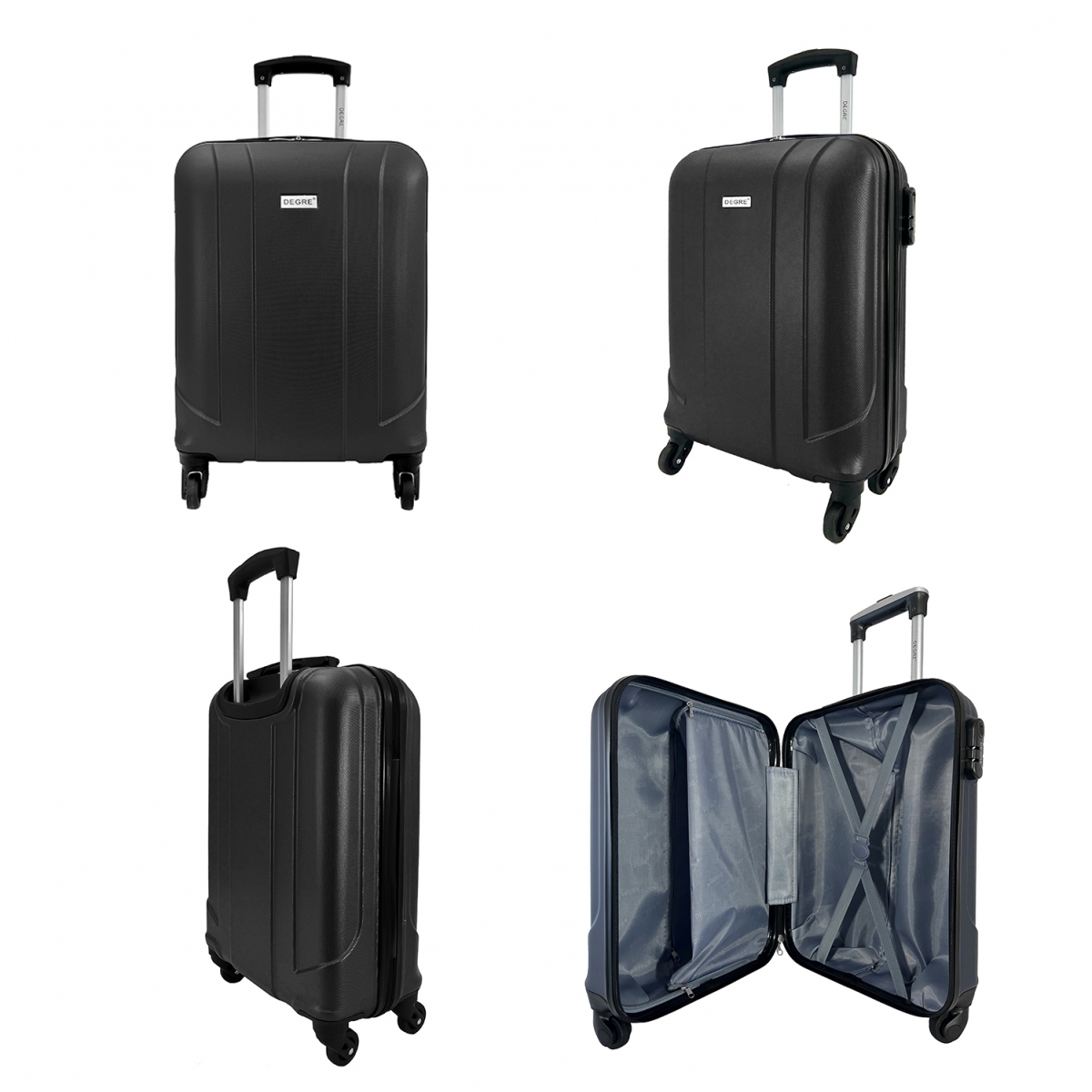 Degré Lot 3 valises rigides dont 1 valise cabine Degré