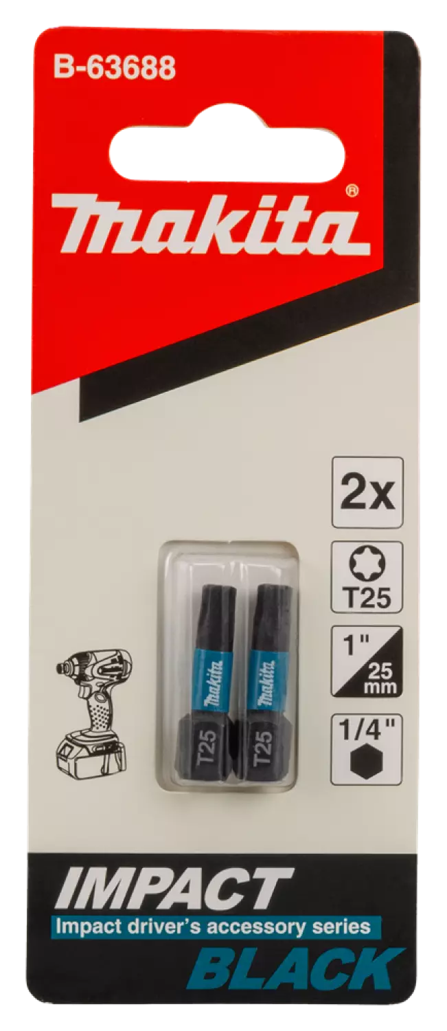 Makita B-63688 Slagschroefbit T25x25mm