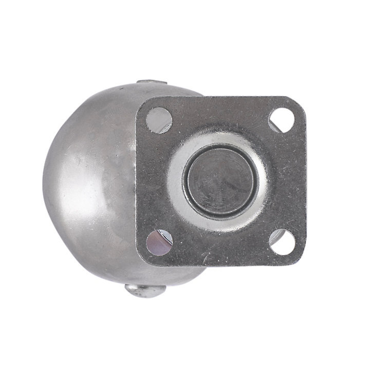 Roulette bille pivotante sans frein ø40 mm, plaque, charge max 40kg