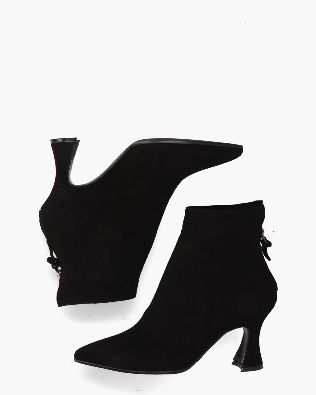 Cypres 9928 Zwart Dames Enkelboots
