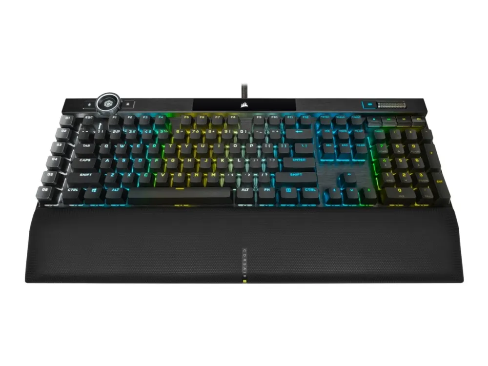 CORSAIR | K100 RGB - tastatur - bagbelyst - USB - Nordisk - tastaturkontakt: CORSAIR OPX RGB