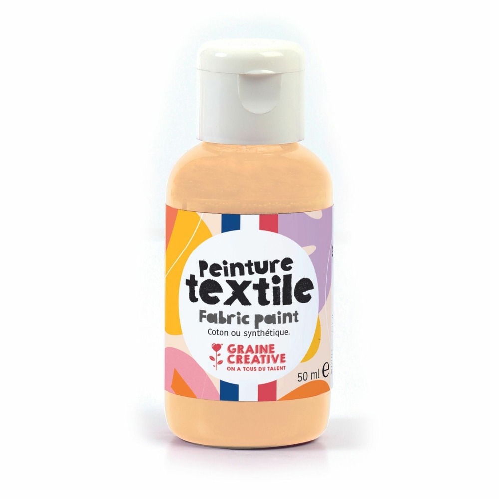 Peinture pour textile 50 ml - beige