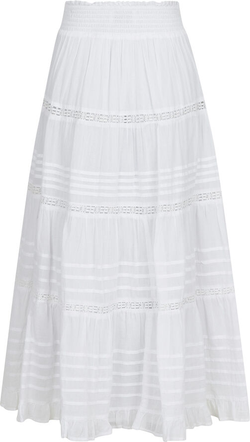 Neo Noir Felicia S Voile Skirt White