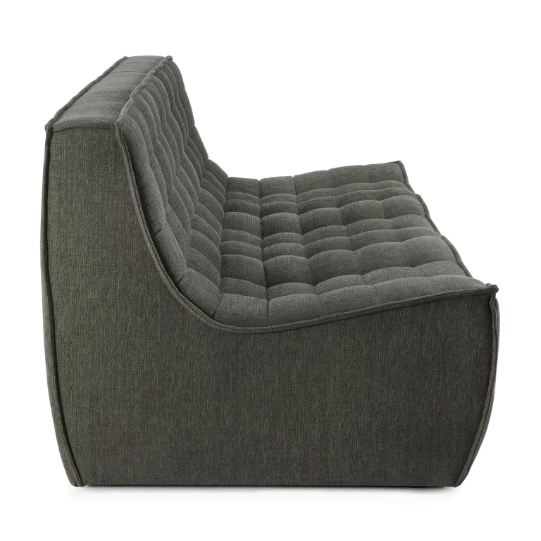 Ethnicraft N701 bank 3-zits Eco fabric Graphite