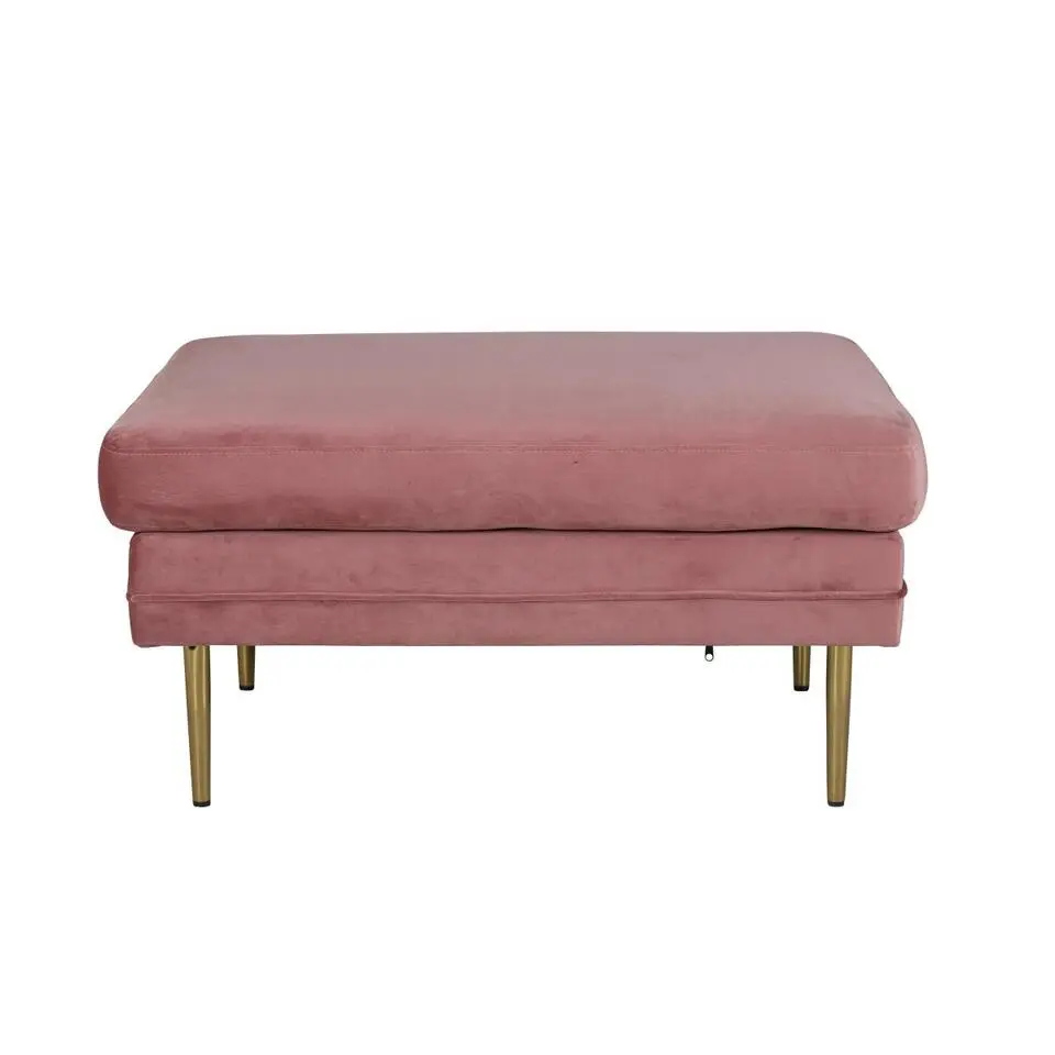 Svea - Tess hocker - velvet - roze