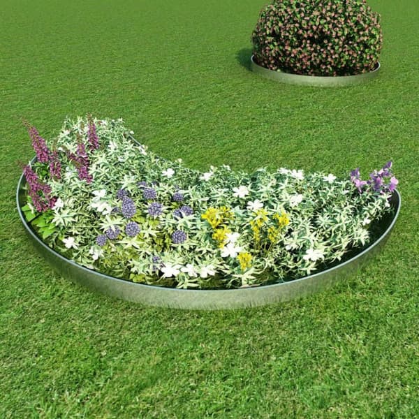 vidaXL Plengjerde 15 stk galvanisert stål 100x20 cm