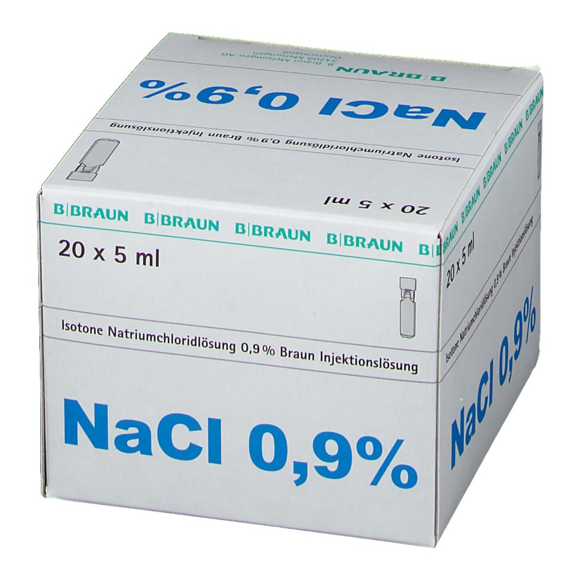 Isotone Kochsalz-Lösung 0,9% B. Braun Mini-Plasco® connect