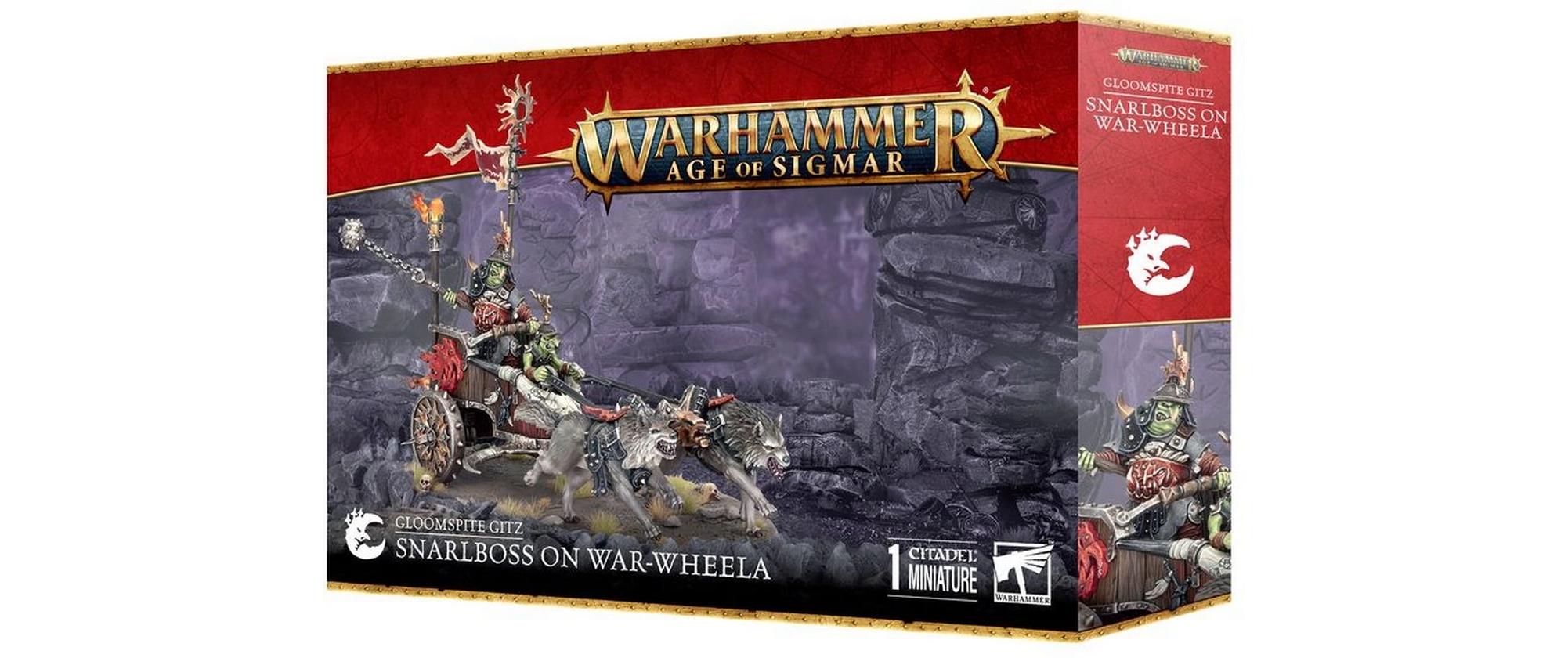 Figur Warhammer Age of Sigmar Fletschaboss Auf KriegswagnWarhammer Age of Sigmar, Fletschaboss auf Kriegswag'n – Bausatz