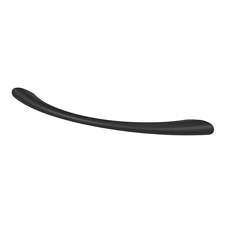 Poignée de meuble nœud GoodHome Primel mat noir l.160mm x l.9mm x H. 27mm entraxe 128mm