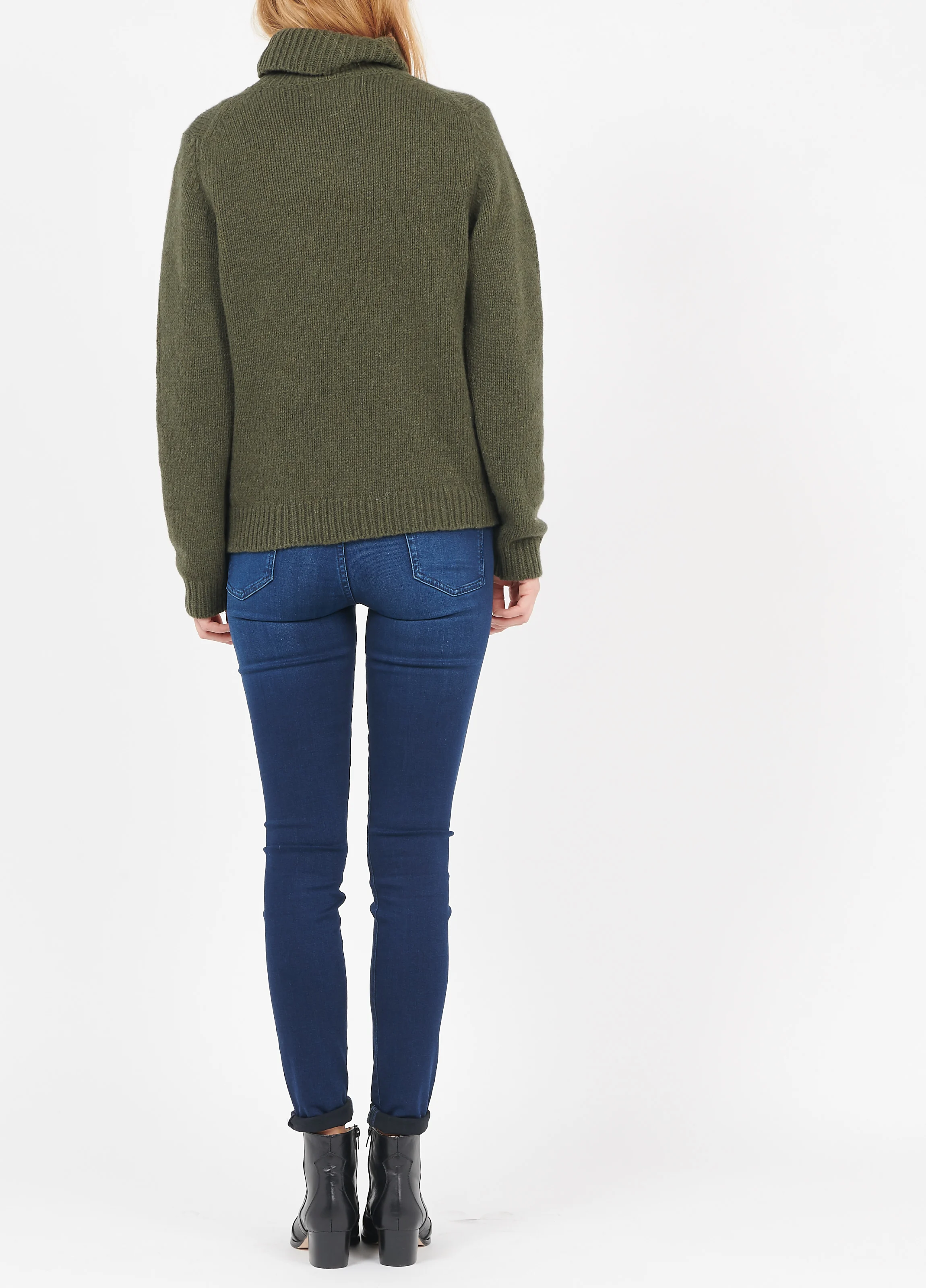 Jean skinny taille haute | Bleu