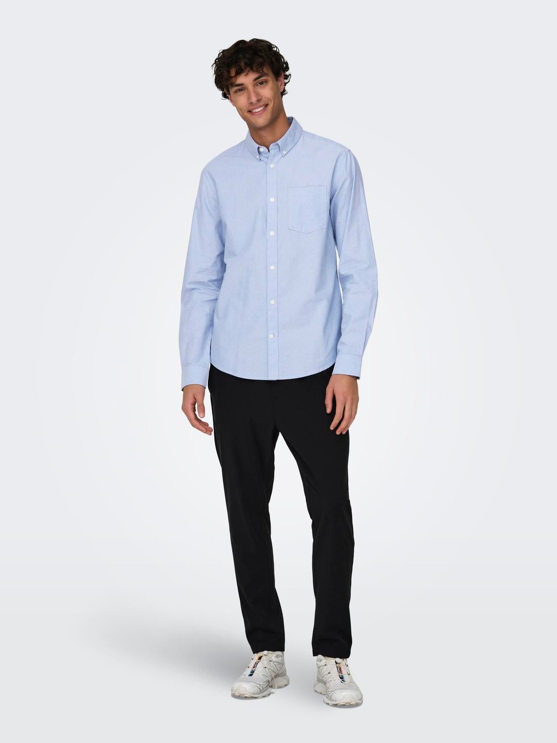 ONSNEIL Oxford Hemd Cashmere Blue