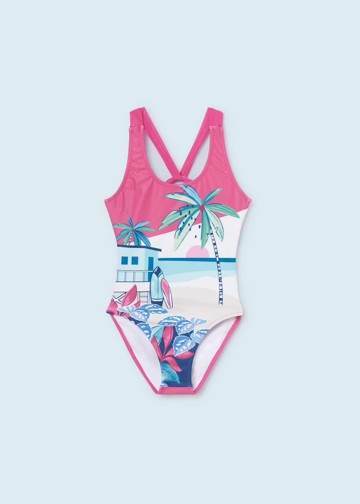 Maiô estampado para meninas