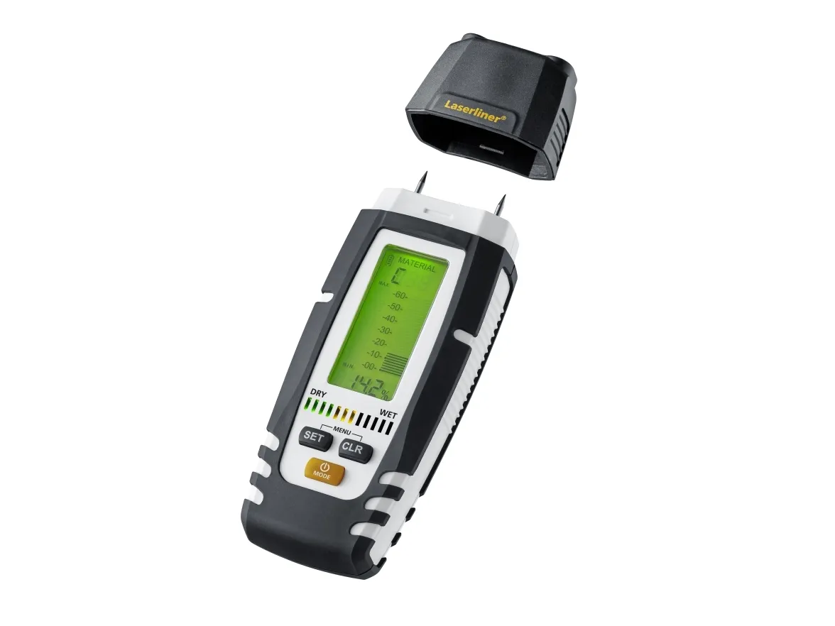 Laserliner DampMaster Compact Plus, Træ, Digital, Grå, 0 - 90%, 4%, LCD