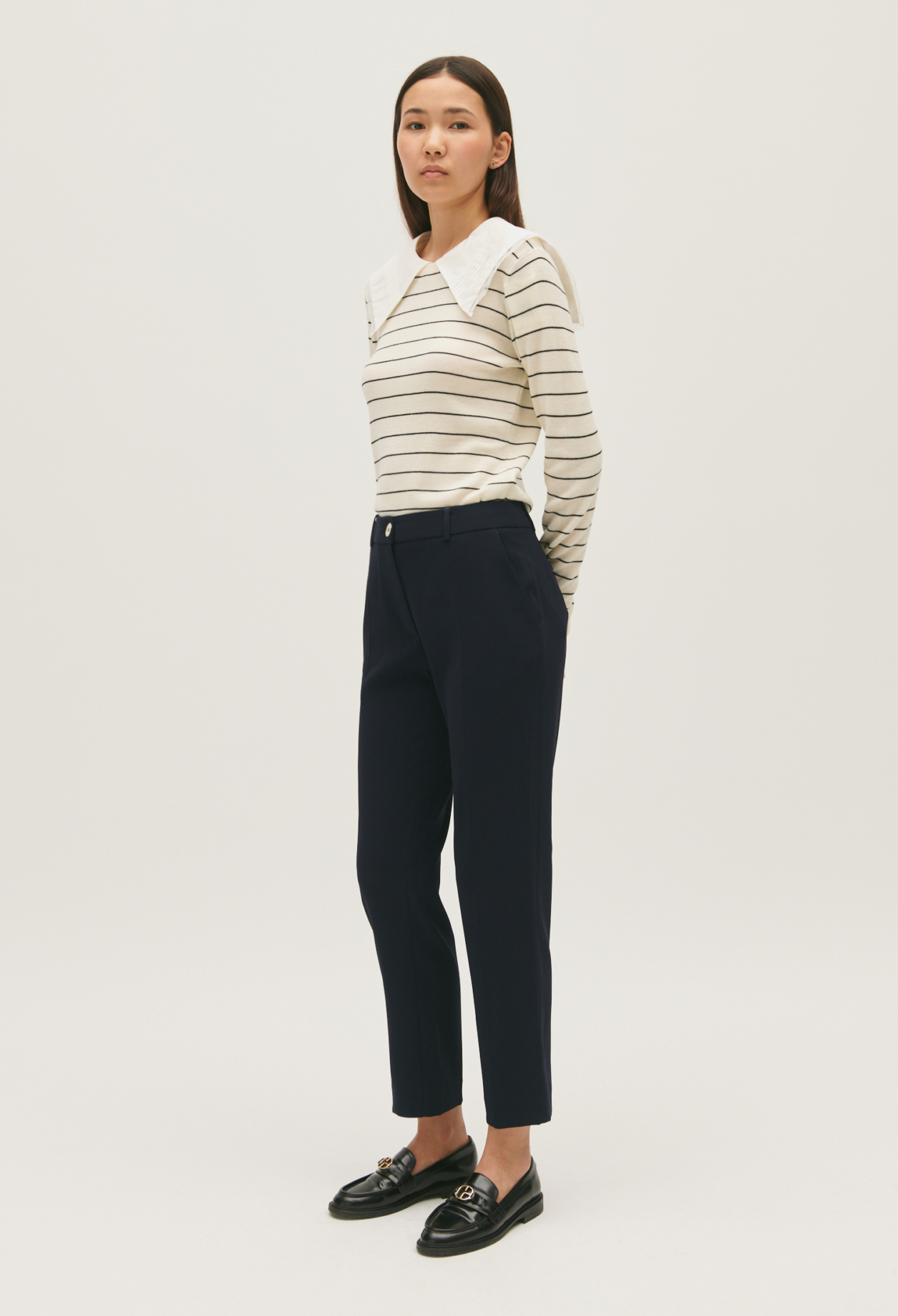 Pantalon tailleur cigarette
