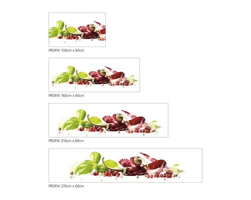 Keukenachterwand mySpotti Profix Kruiden en Specerijen 100 x 60 cm PX-10060-793-HB