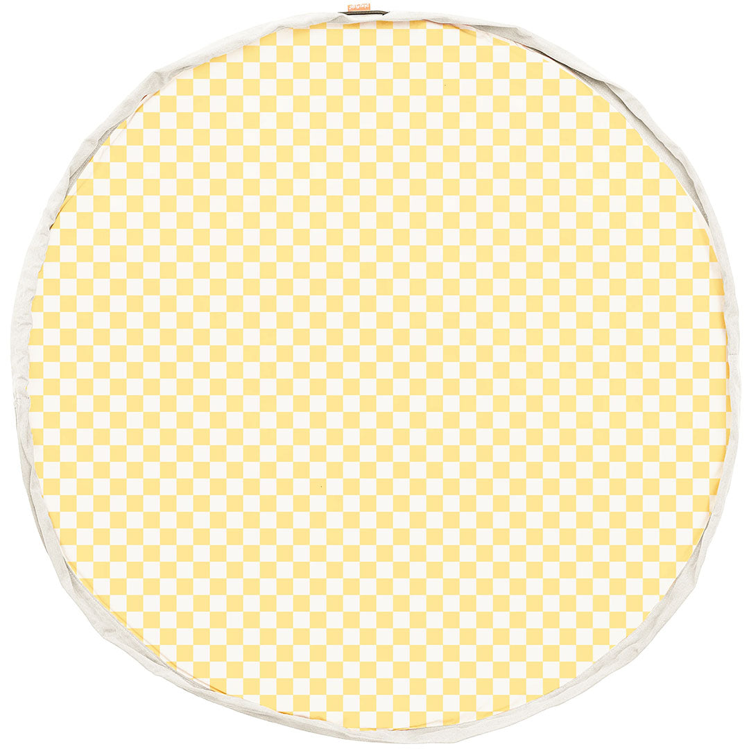 play&go speelkleed en opbergzak noomad - vichy yellow