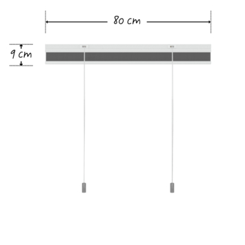 KARWEI dubbel plisségordijn verduisterend antraciet (kleurnr. 6013) 80x220 cm (bxh)