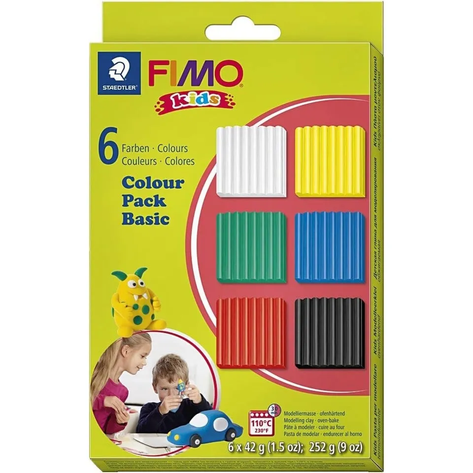 Staedtler FIMO - Kids Clay - Standard Colours - 6x42g