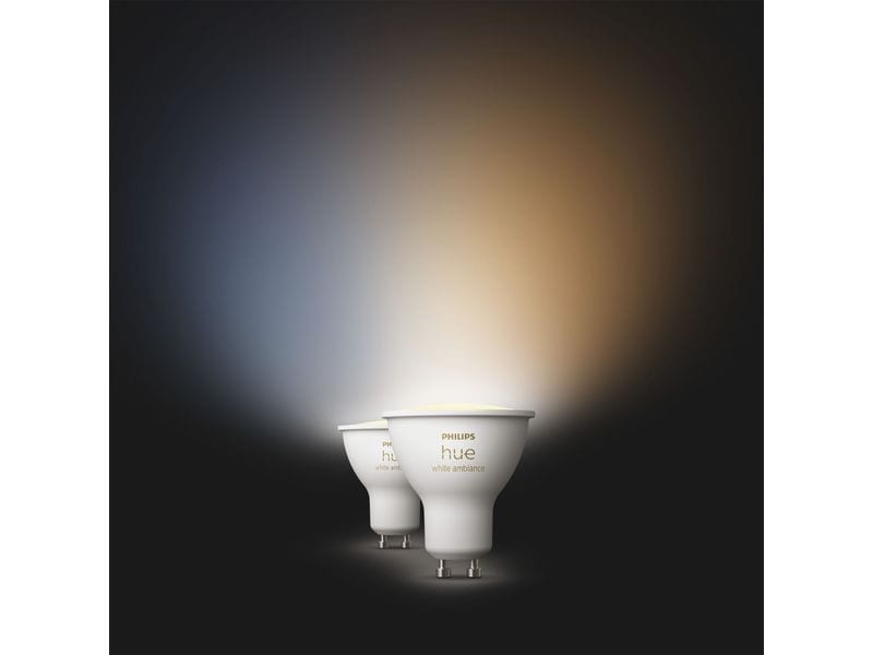 Philips Hue White Ambiance GU10 Doppelpack Schönere Momente in smarter Beleuchtung