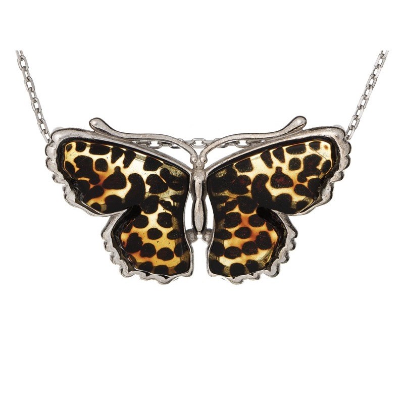 PENDENTIF ARGENT AMBRE