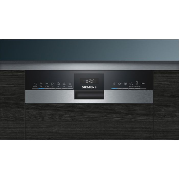 Siemens teilintegrierter Geschirrspüler iQ500 SR55ZS11ME Edelstahl