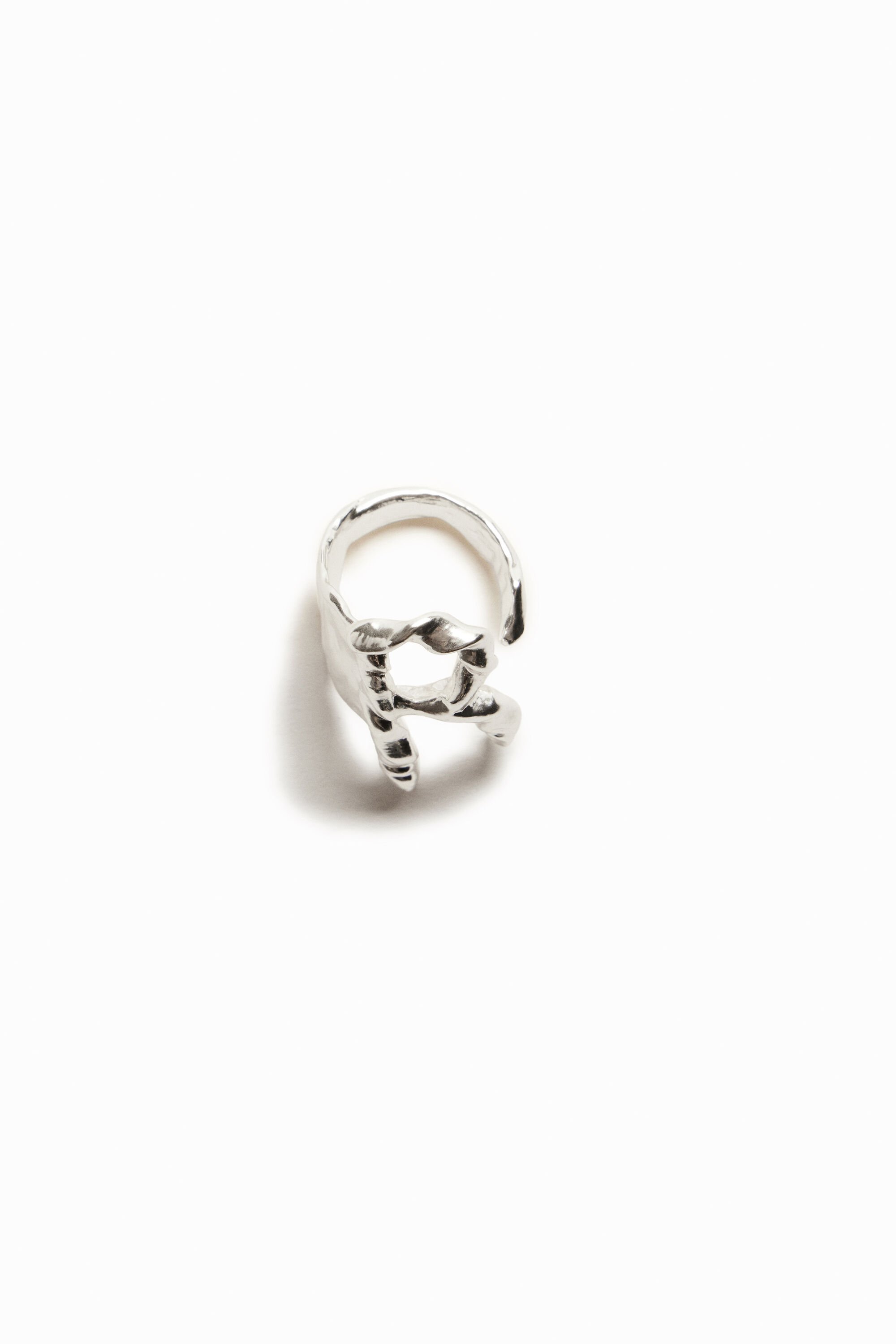 Bague lettre R plaquée argent Zalio