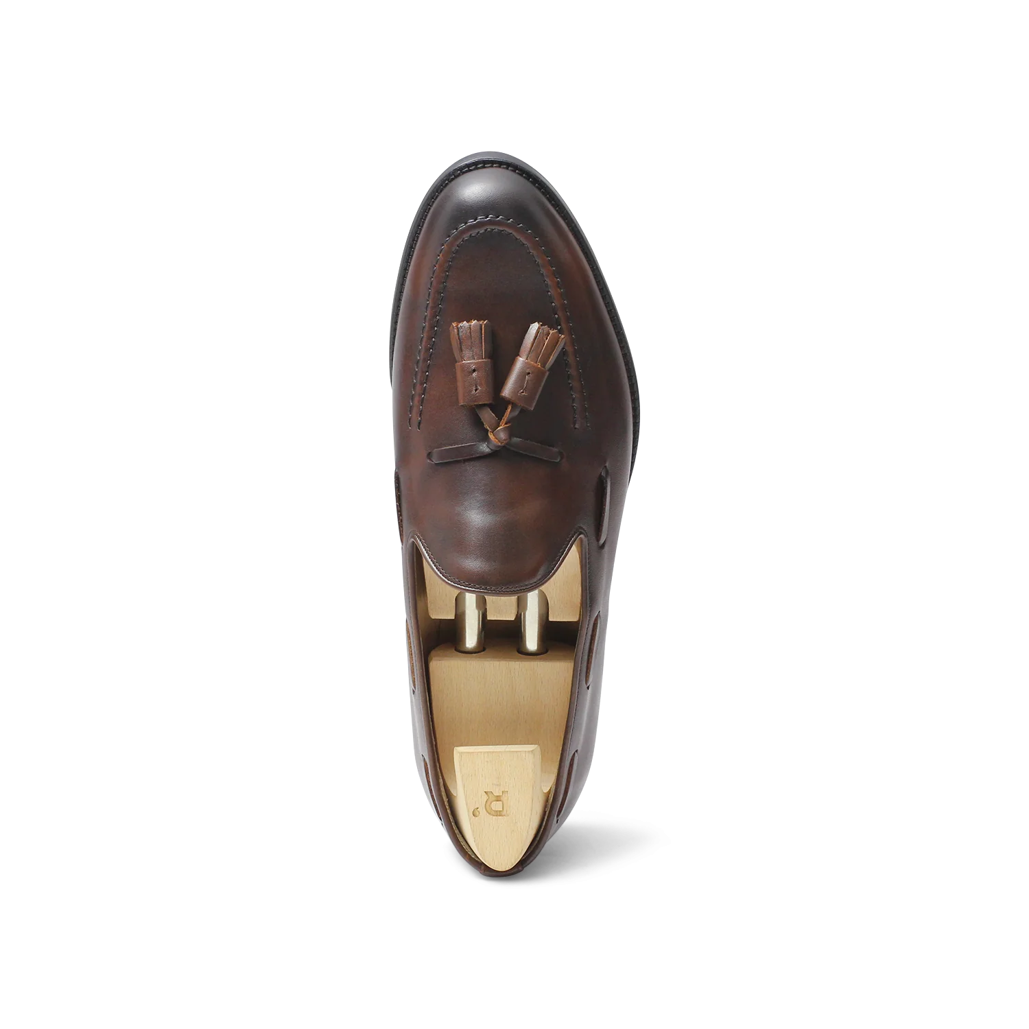 Micky-Mocassin à glands en cuir brown
