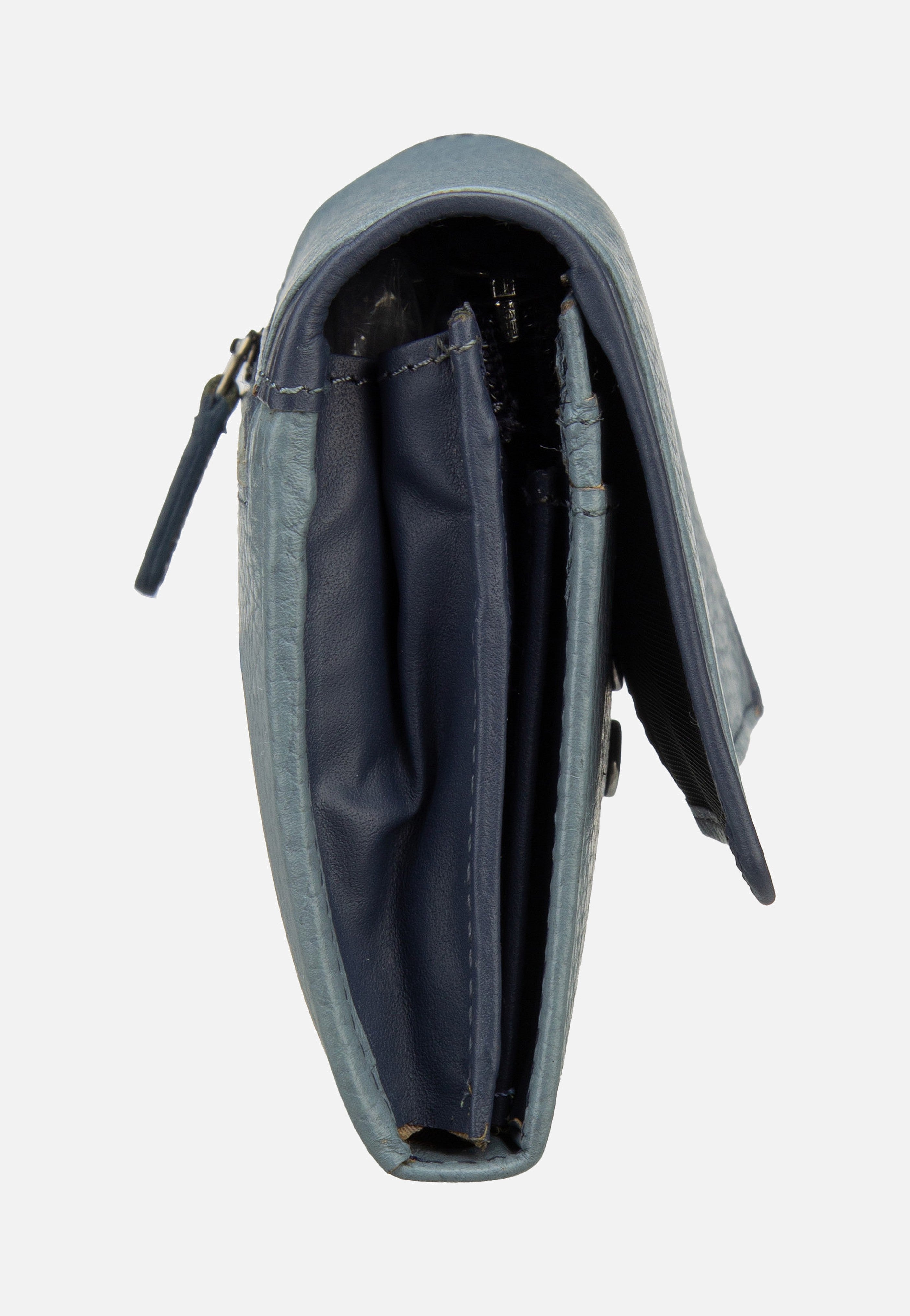 Sina Ladies Long With Flap Denim - Portemonnaie