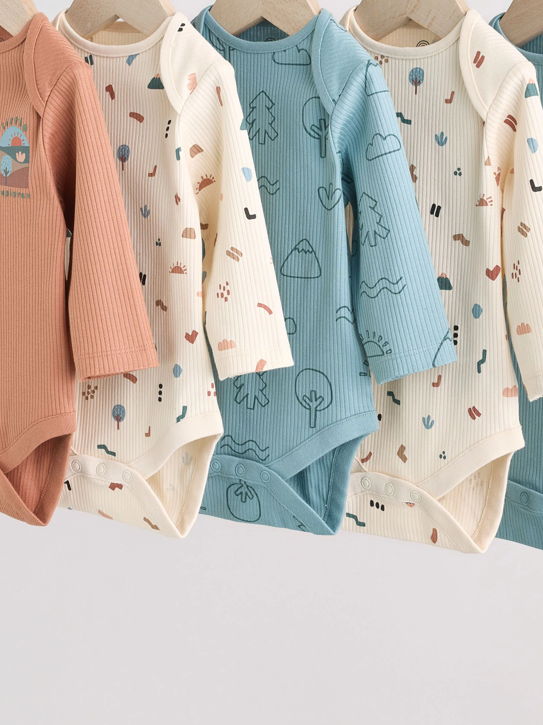 Multi - Set van 5 babyrompertjes