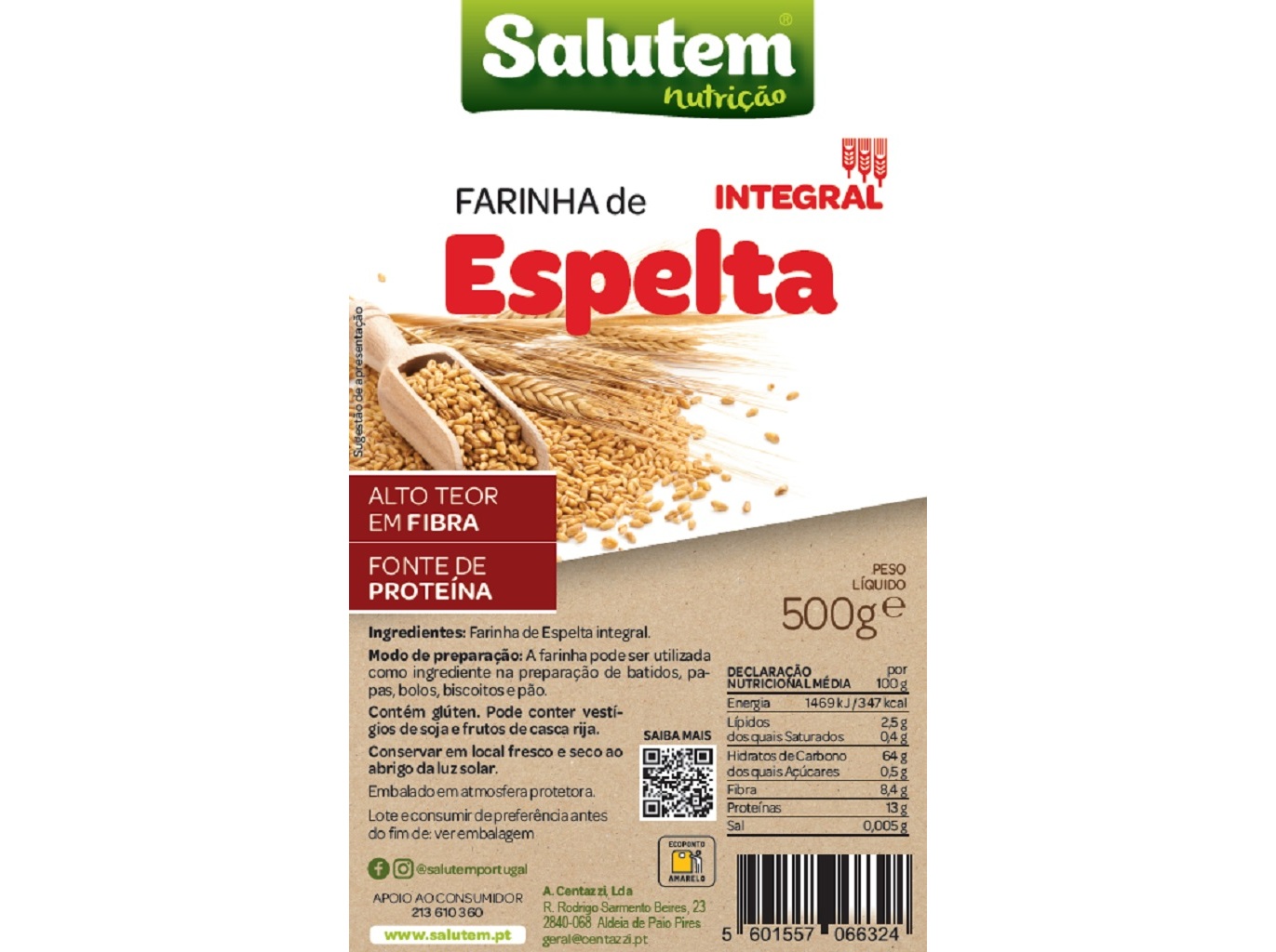 FARINHA SALUTEM ESPELTA 500G