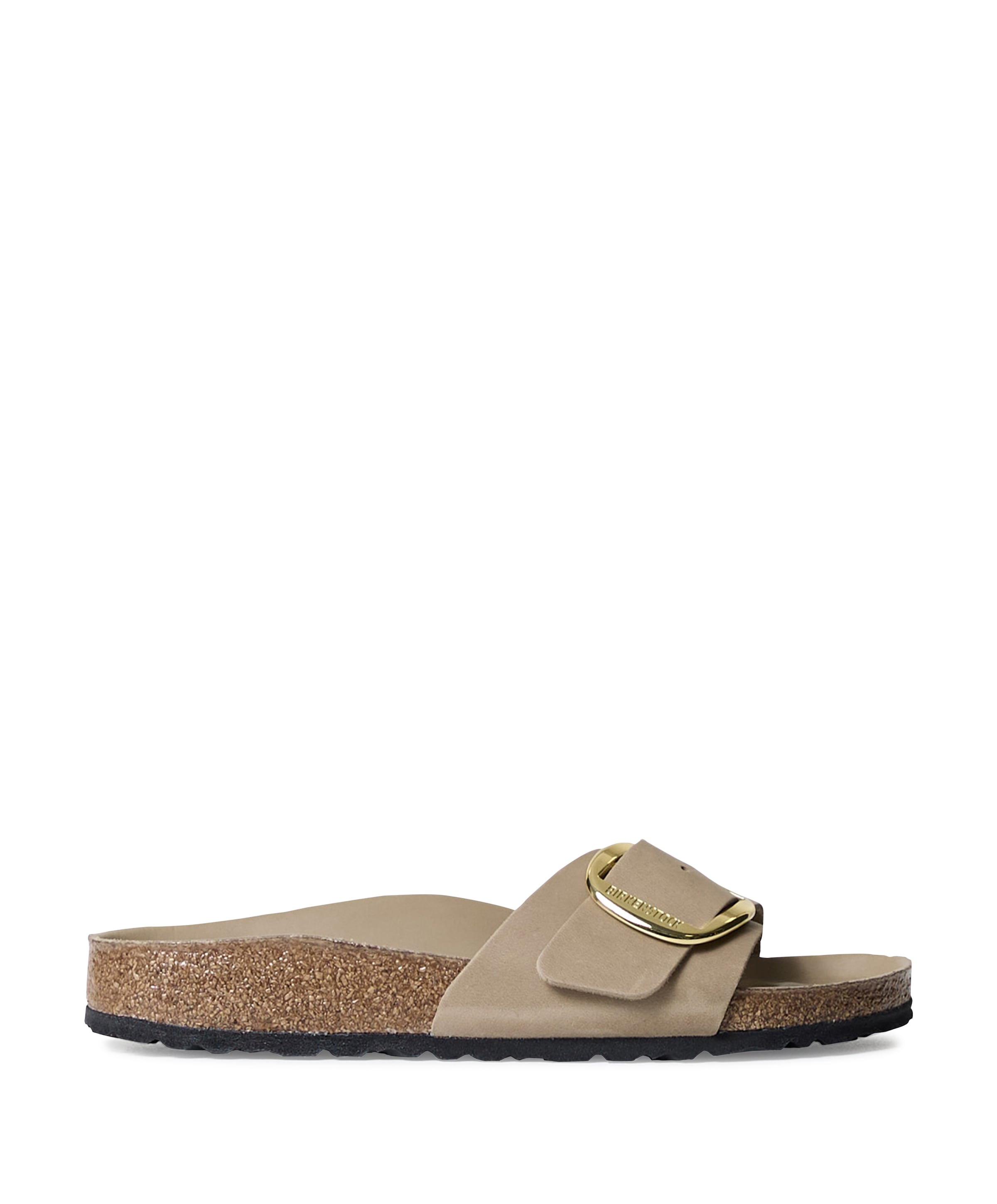 Birkenstock Madrid Big Buckle dames slippers bruin