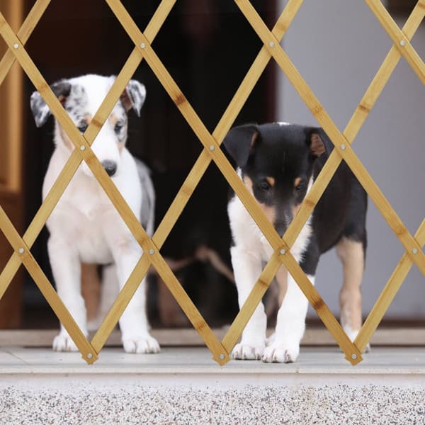 Uttrekkbar hundeport i bambus