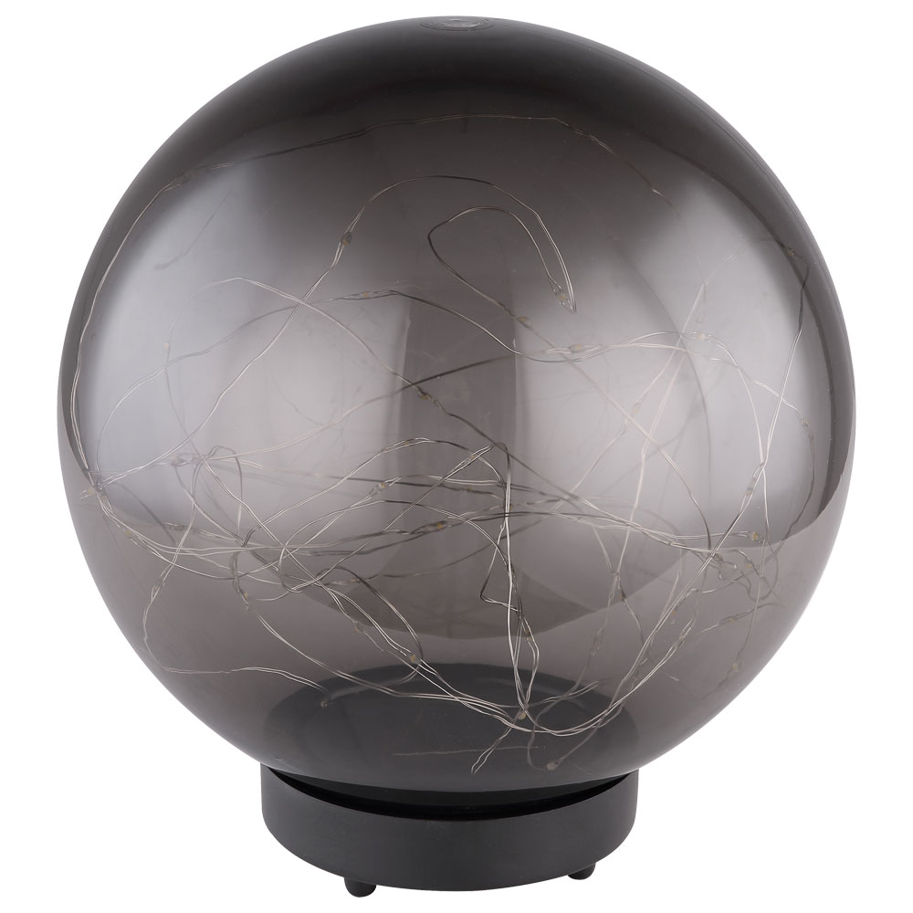 LED Solarlampe, Kugel-Form, Lichterkette, H 30 cm