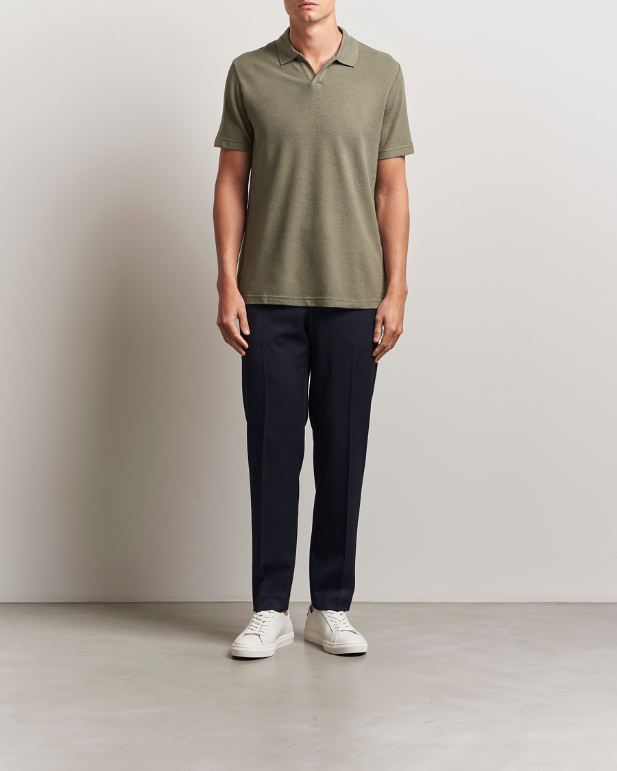 NN07 Paul Cotton/Lyocell Polo Capers Green