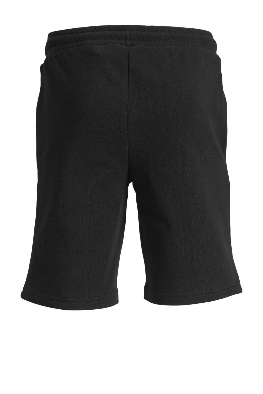 JACK & JONES sweatshort JPSTSWIFT met printopdruk zwart