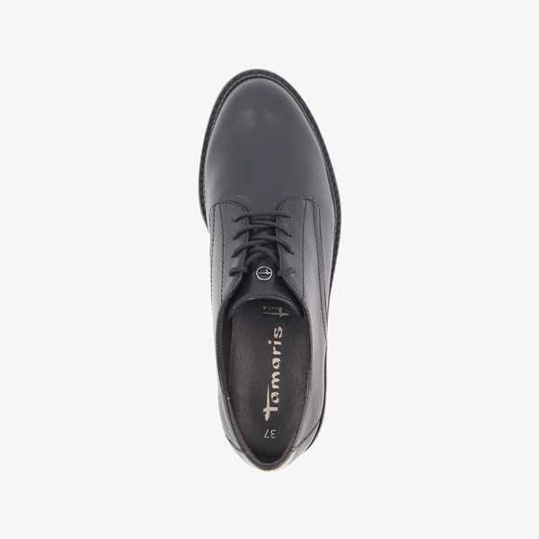 Tamaris dames veterschoenen zwart