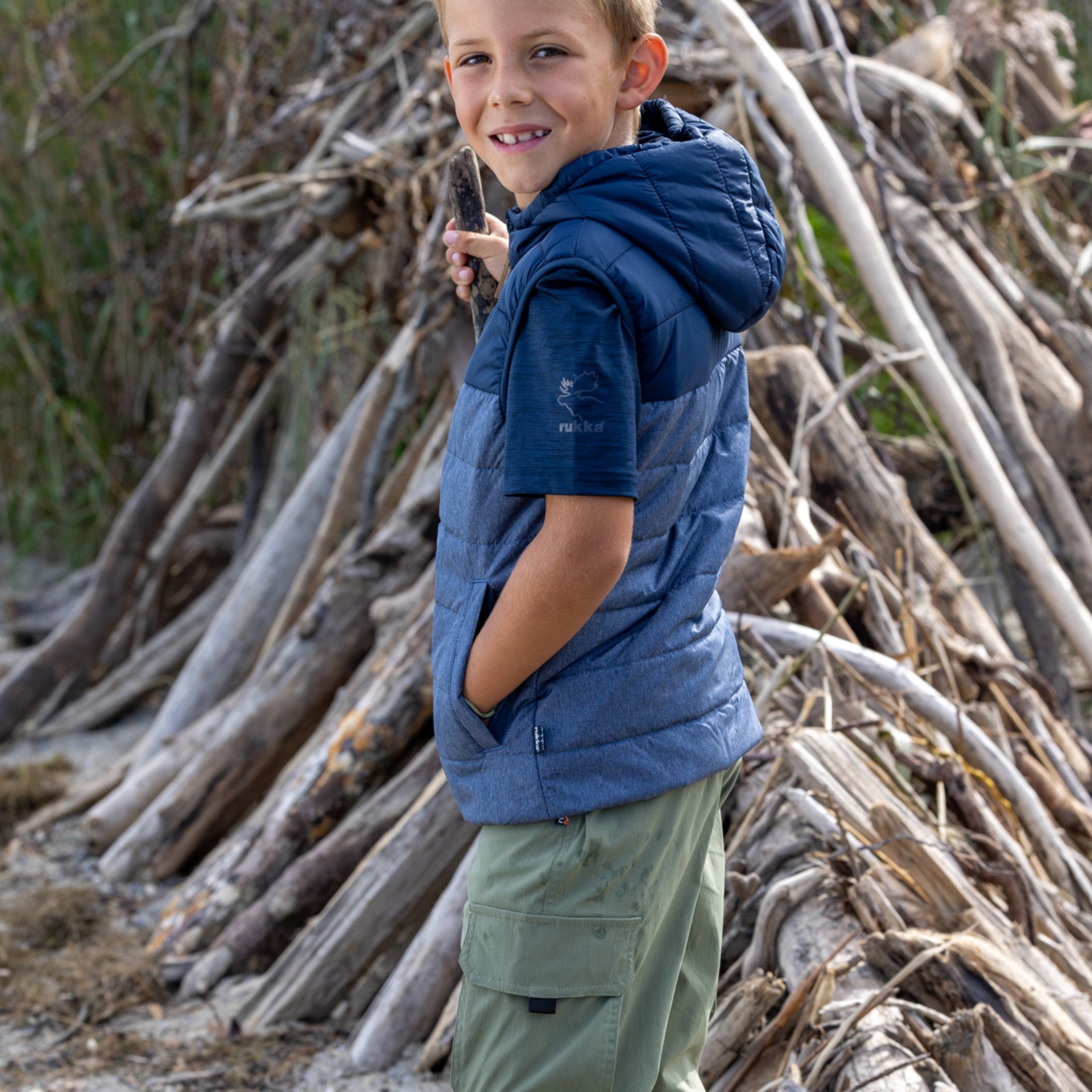 Kinder Cargo Pants deep lichen green