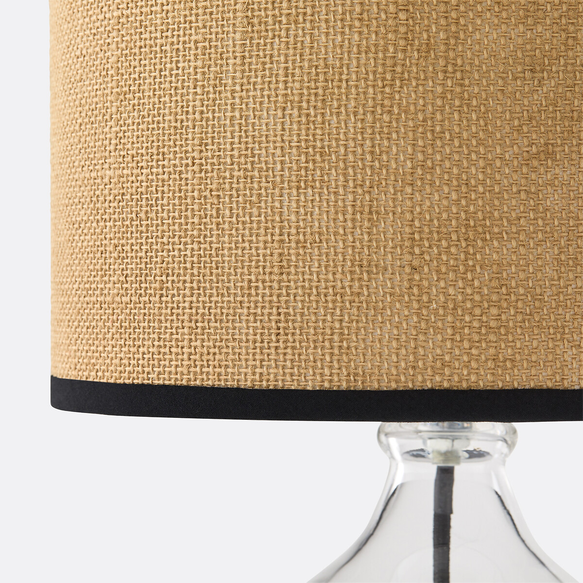 LA REDOUTE INTERIEURS<br>Candeeiro de mesa em vidro e linho, Ania
