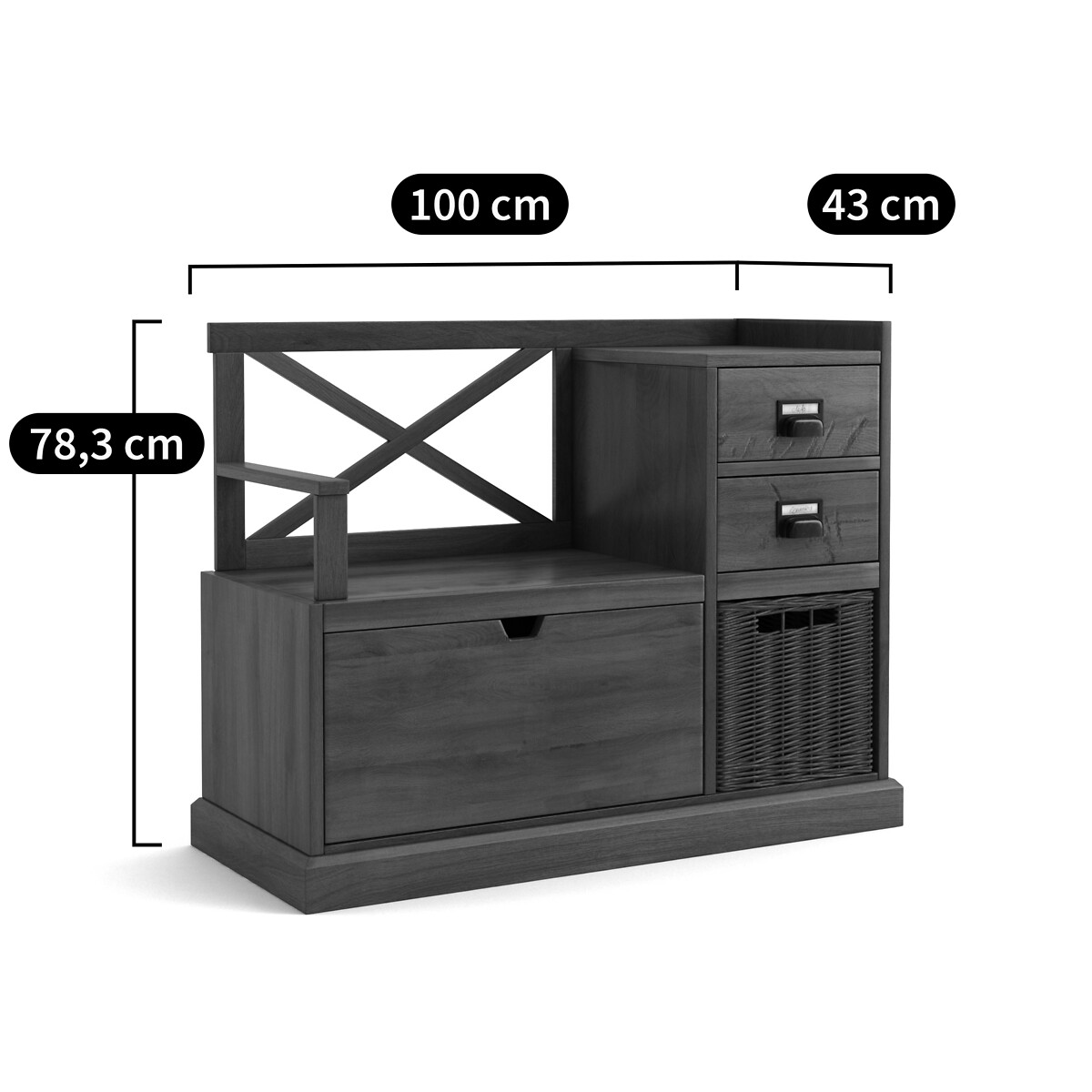 LA REDOUTE INTERIORS<br>Banco de arrumação Lindley