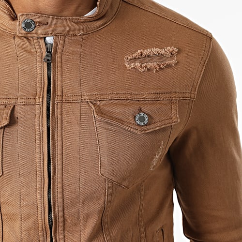 Veste Jean Super Slim Fit ZVS-014 Camel