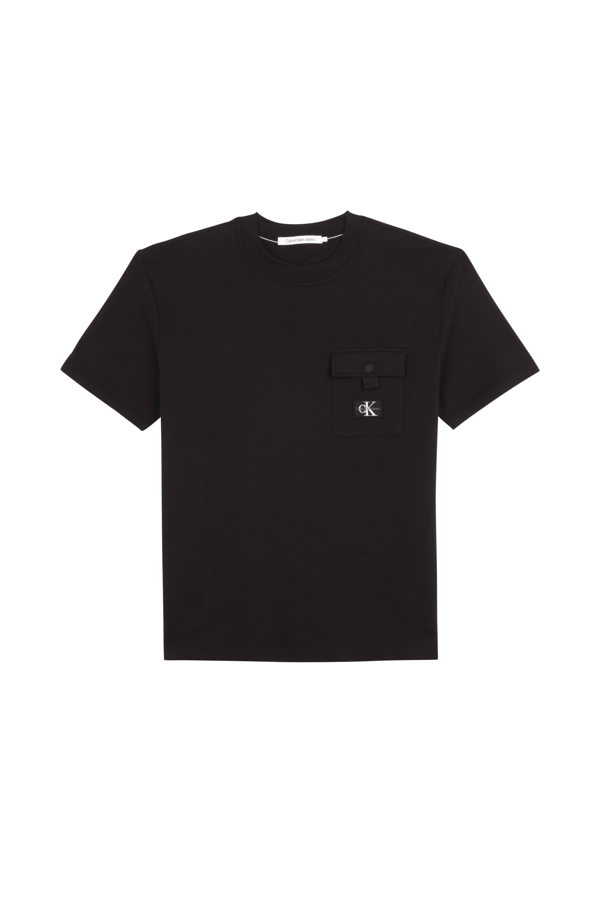 CALVIN KLEIN JEANS T-shirt TEXTURE POCKET  Noir