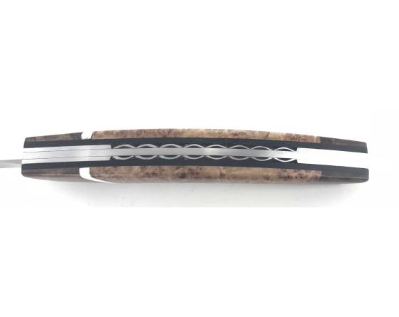 Le Thiers - 2mitres Noyer - intercalaire ébène - phacochère / Erable Couteau Le Thiers par Locau