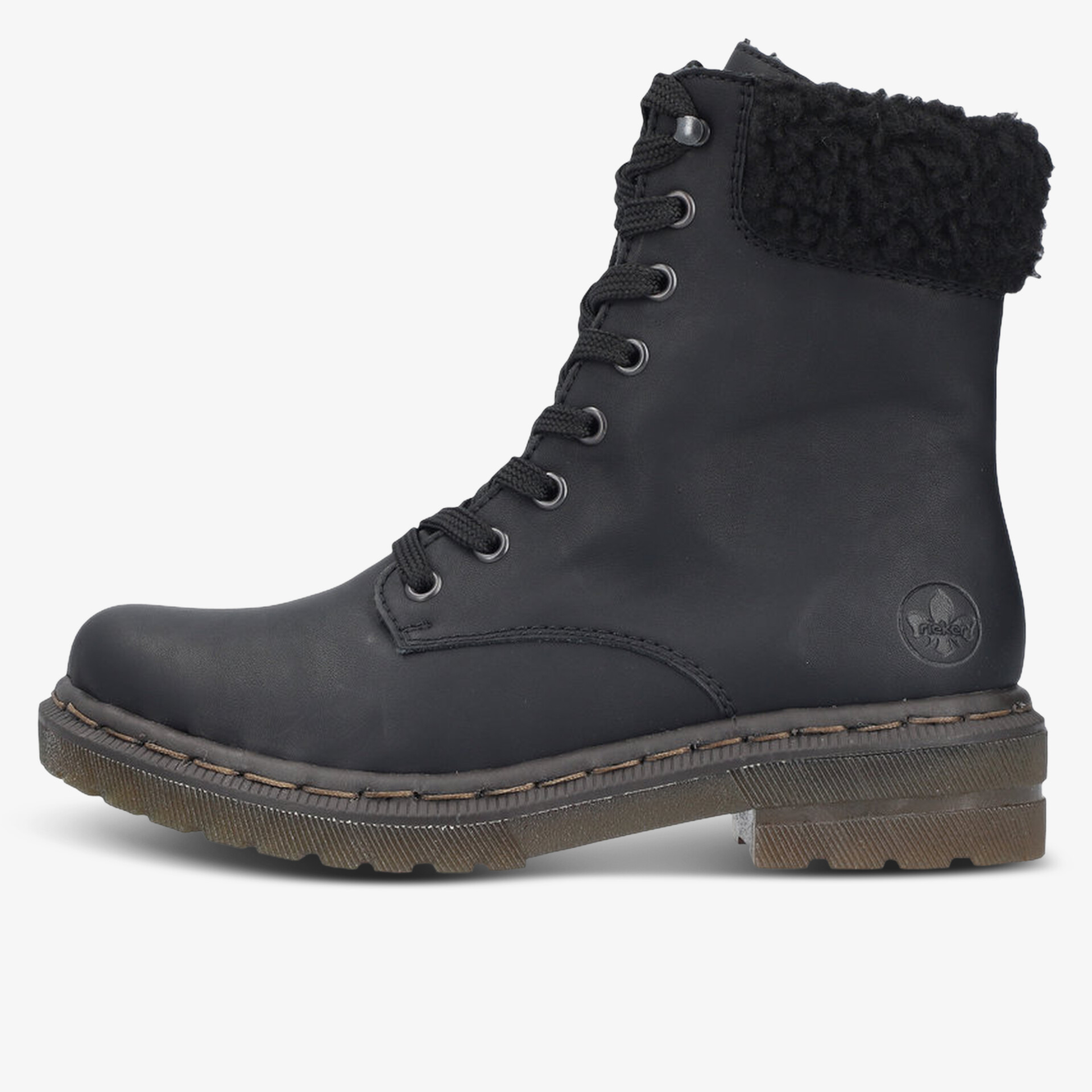 rieker Damen Schnürstiefeletten schwarz