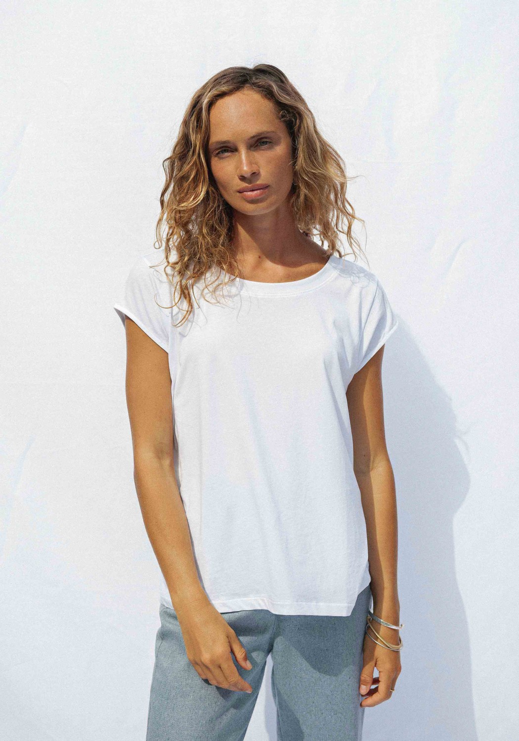 Jungle Folk T-Shirt Isla Top White