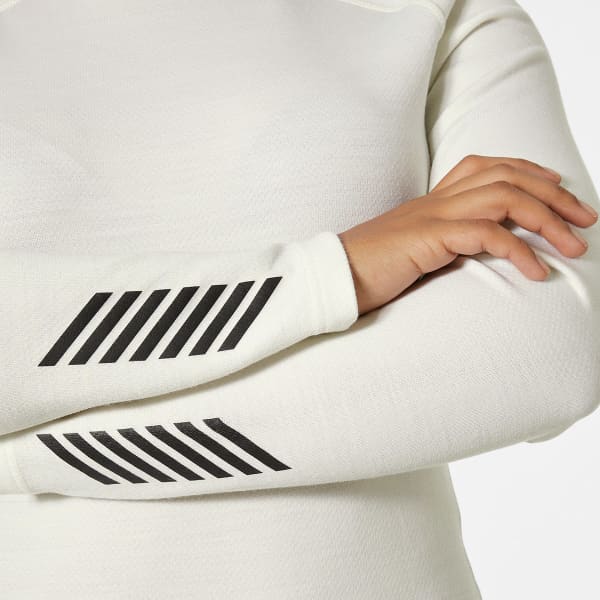 T-shirt thermique HELLY HANSEN W LIFA MERINO MIDWEIGHT CREW OFFWHITE