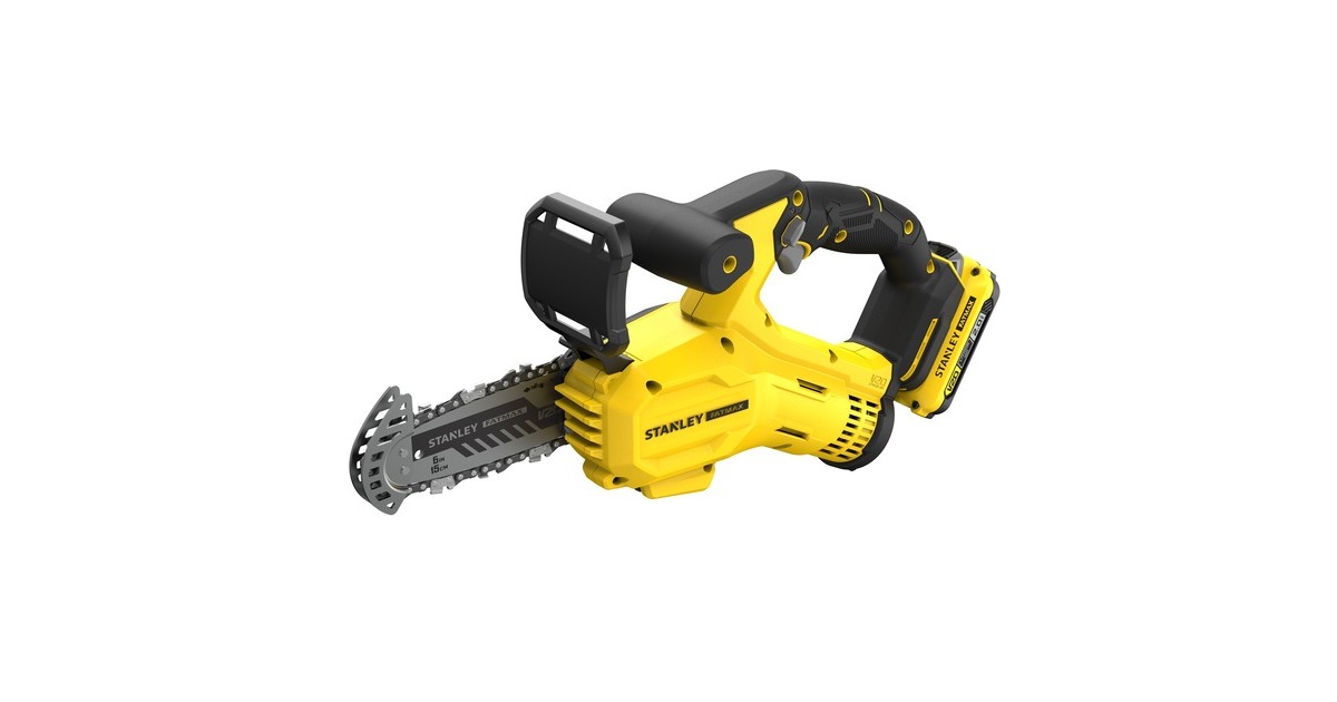 StanleyFATMAX 20V 18V Snoeizaag  (Geel/zwart, 15 cm, Accu en lader inbegrepen)