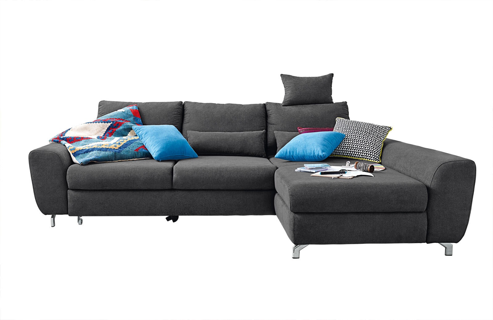 Ecksofa SILVA dunkelgrau