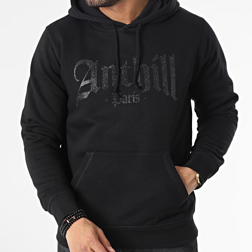 Sweat Capuche Gothic Noir Glitter