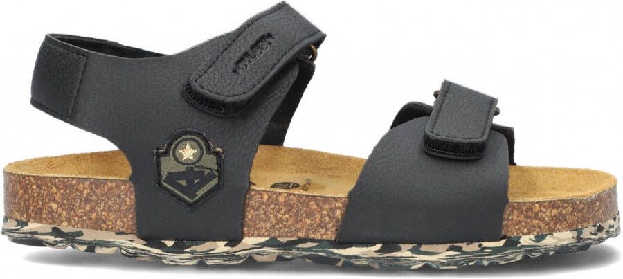 Develab 48275 leren sandalen zwart Jongens Leer Effen 27